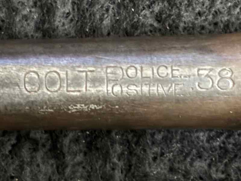 1913 Colt Police Positive 38 S&amp;W With Holster 