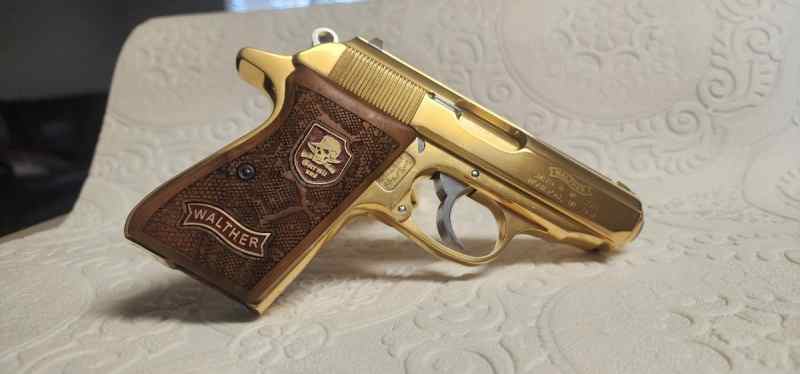 24k gold plated walther ppk/s