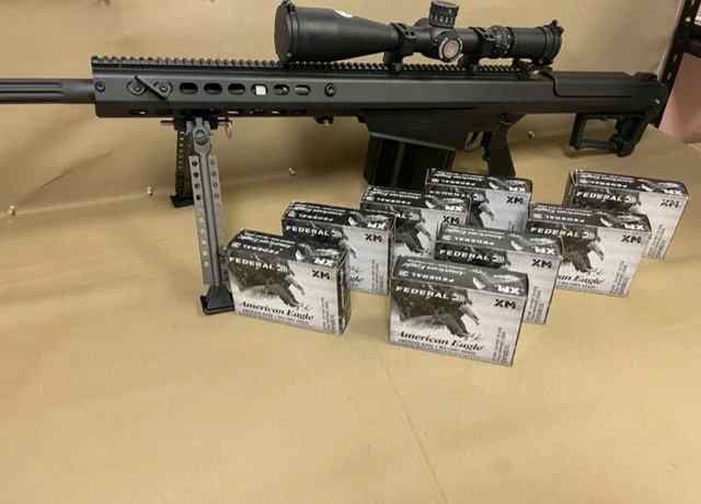 Barrett M107A1 sniper rifle with extras