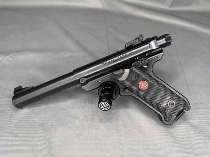 Ruger Mark IV Target 22lr, 7 Mags