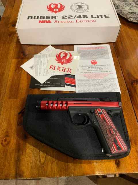 Never fired limited edition NRA Ruger 22/45 lite