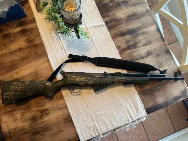 SKS w/ replaced stock and Tech Sights 