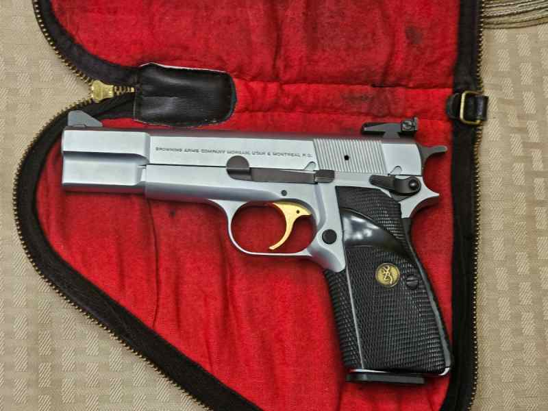 like New BROWNING HI POWER STAINLESS 