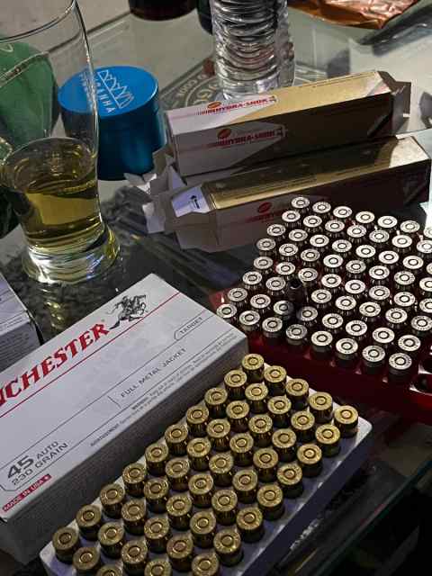 .45 ammo hollow points and fmj