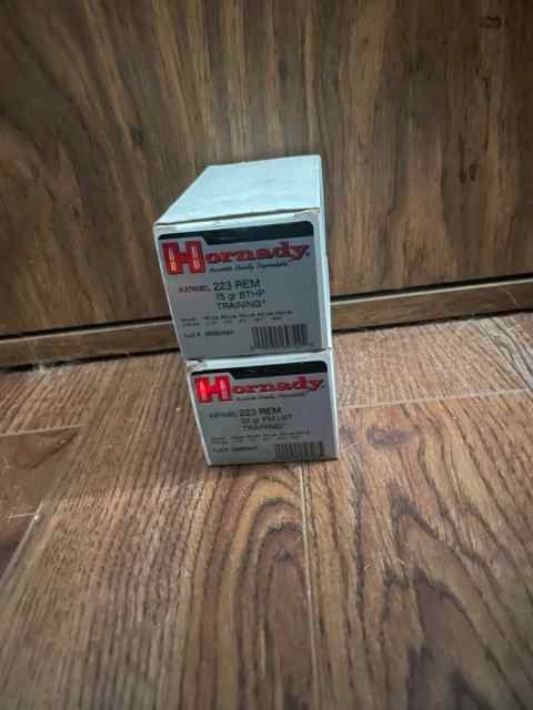 Hornady 223 REM 75 GR 100 Rounds 