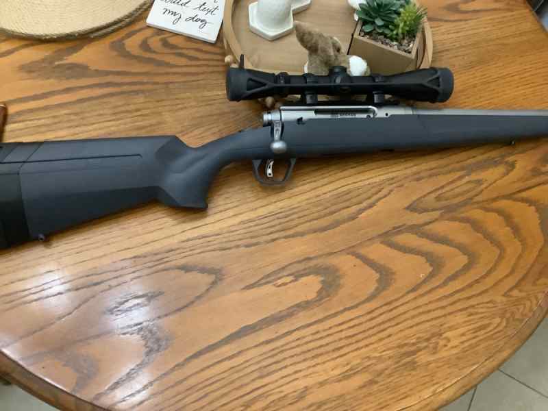 Savage Axis 308 stainless/ Leupold 3x9x40