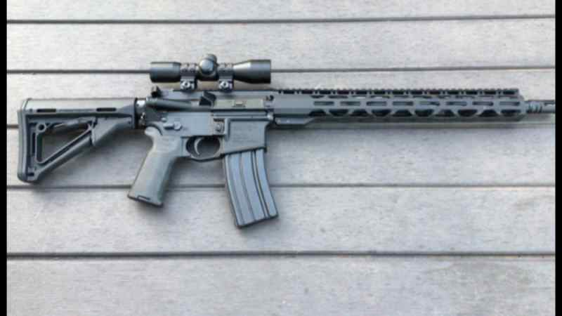 AR-15, 556/223, Rifle with compact tactical scope