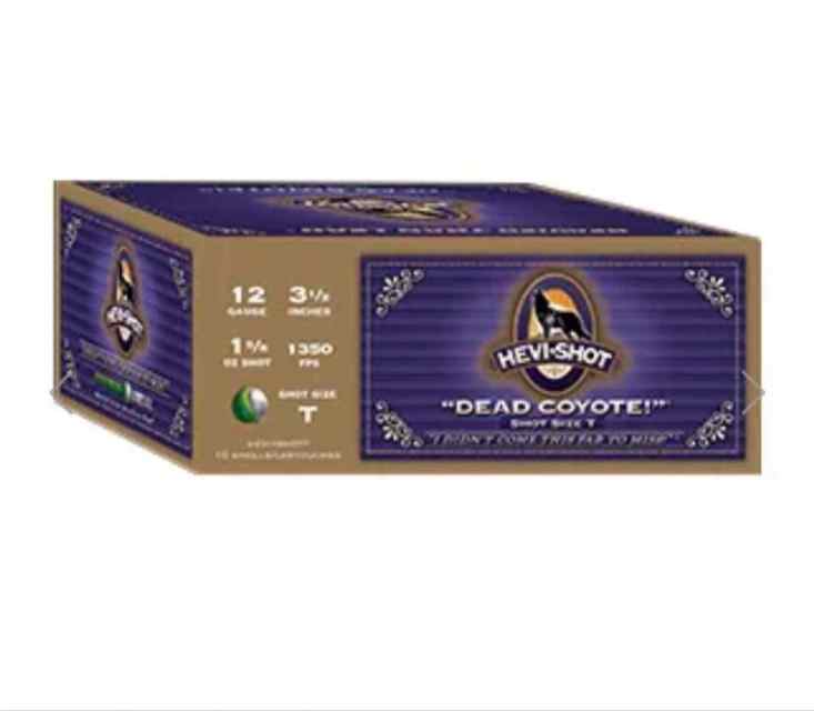Box of hevi-shot dead coyote 12g