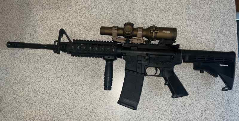 Colt socom M4 with Sig Tango 6 Hellfire optic