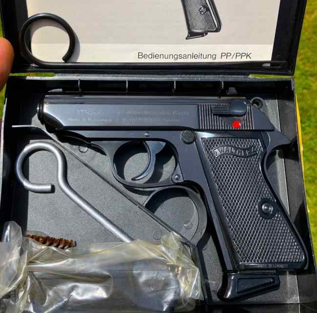 1973 German Walther PPK- Polished Blue- Never Shot