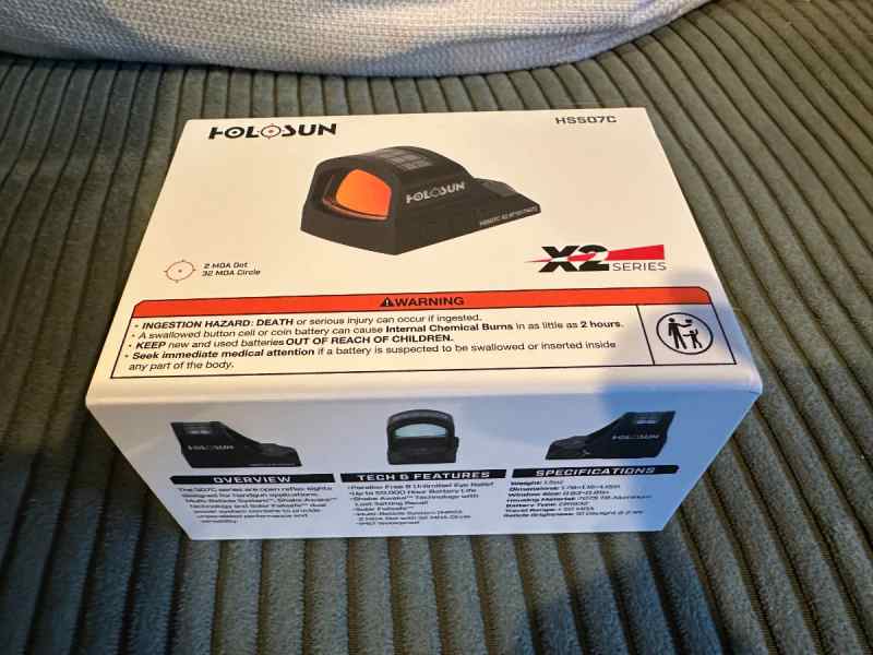 Holosun 507C Red Dot – Never Used – $295 FIRM