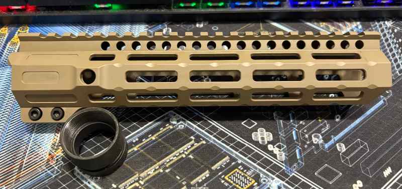 Midwest Industries 9.5” FDE M-LOK Handguard w/ Nut