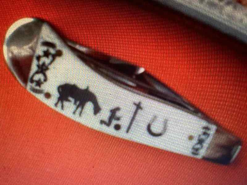 RARE CASE SADDLEHORN KNIFE TEXAS PRAYING COWGIRL