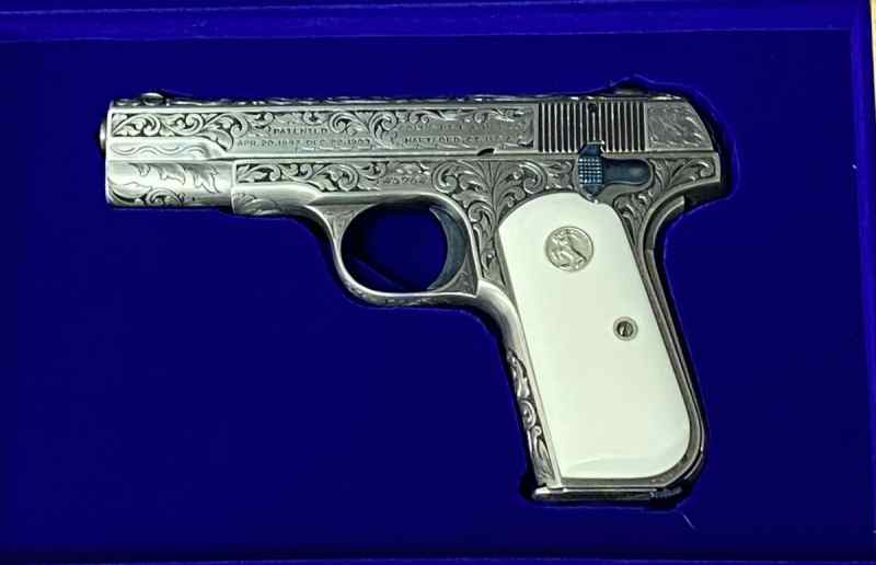 COLT 1908 (380) ENGRAVED PISTOL