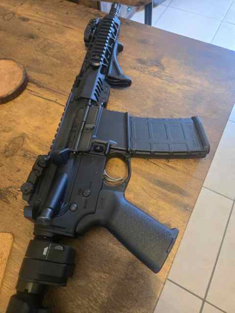 AR15 Pistol with accessories and 3 mags