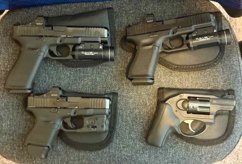 3 pistols, 1 revolver for sale