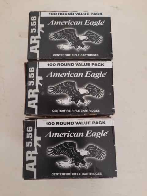 300 Rnds Federal American Eagle 5.56 NATO 55gr