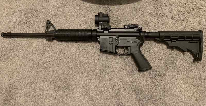 AR-556 Ruger with Trijicon MRO Green dot