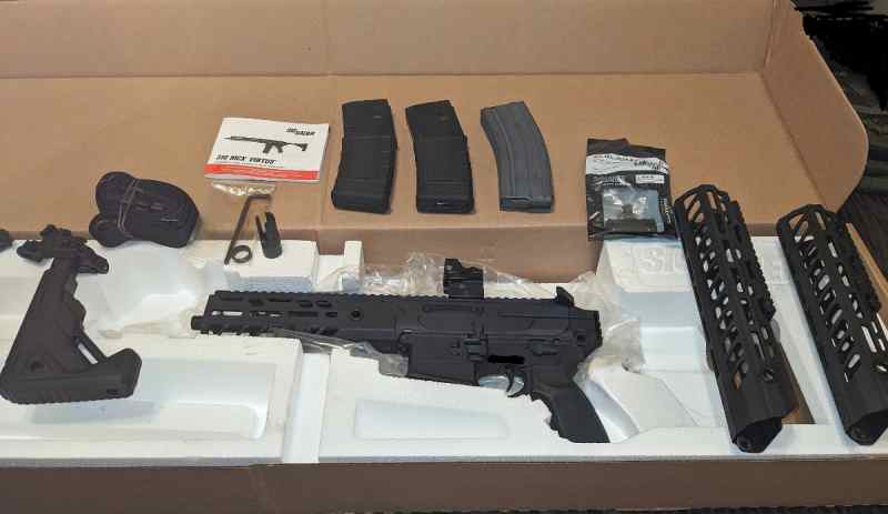 Mcx Virtus 300blk 9&quot; pistol like new with sd rails