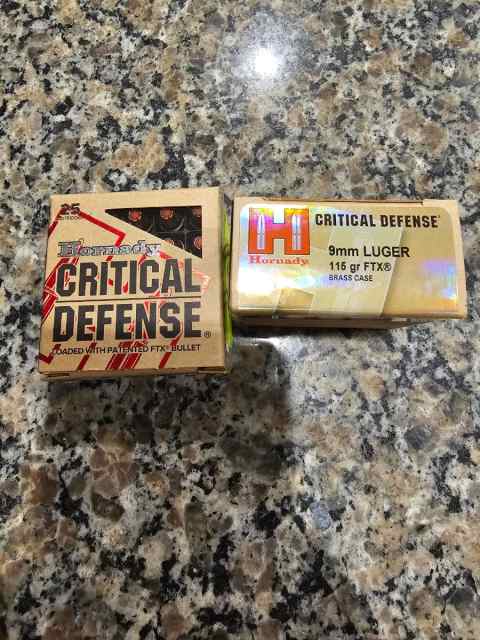 Hornady Critical Defense 115gr