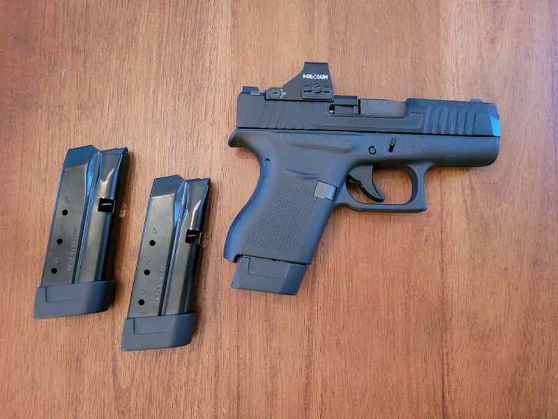Glock 43 – Holosun HS407K X2, 3x Shield Z9 Mags, M