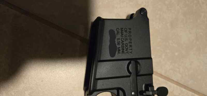 PSA Lower M4A1 Markings 