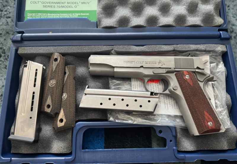 Colt 1911 full size, .38 Super NIB w/ammo