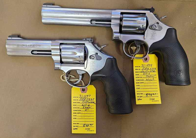 S&amp;W MODEL 617 22LR 10 shot 6&quot; OR 4&quot; BBL &quot;NIB&quot;