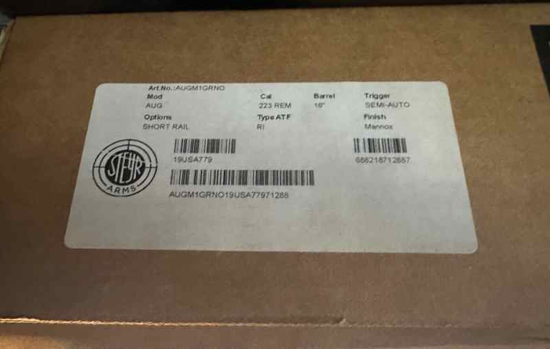 Steyr AUG New Never Fired With Optic 556