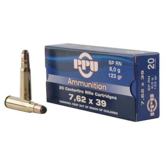 PPU 7.62x39 SP RN 700 rounds 550.00 Cash only