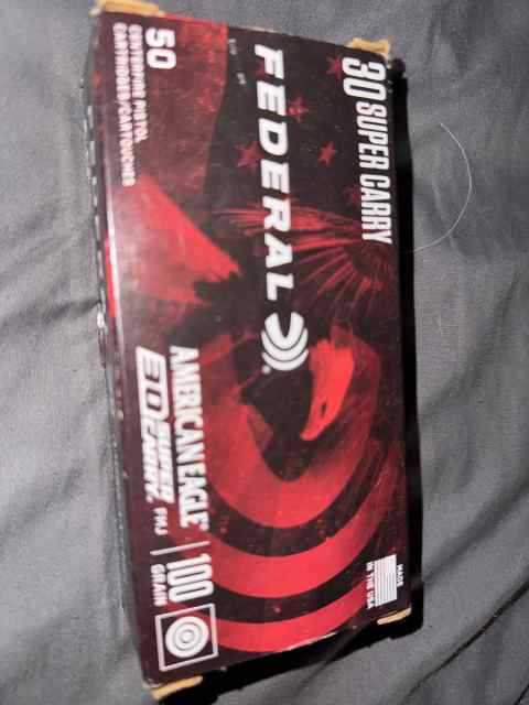 30 super carry ammo 1 box 