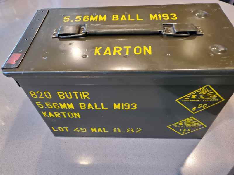 820 rounds Malaysian Military surplus 5.56 M193