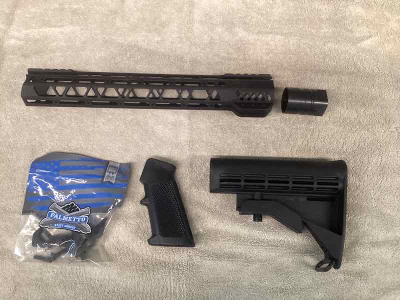 AR PTS(unused): 12.5 Handguard, Stock, Pistol grip