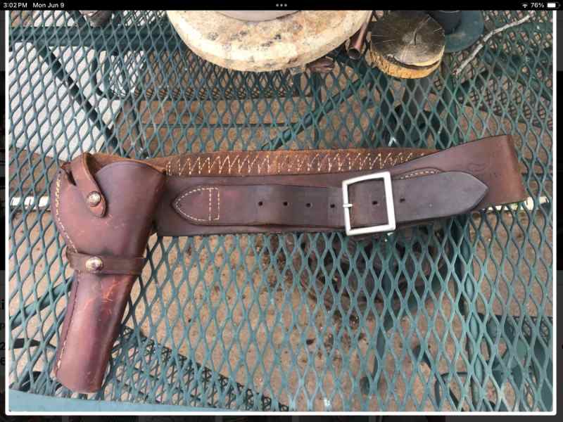 Western Rig Holster &amp; Belt. 
