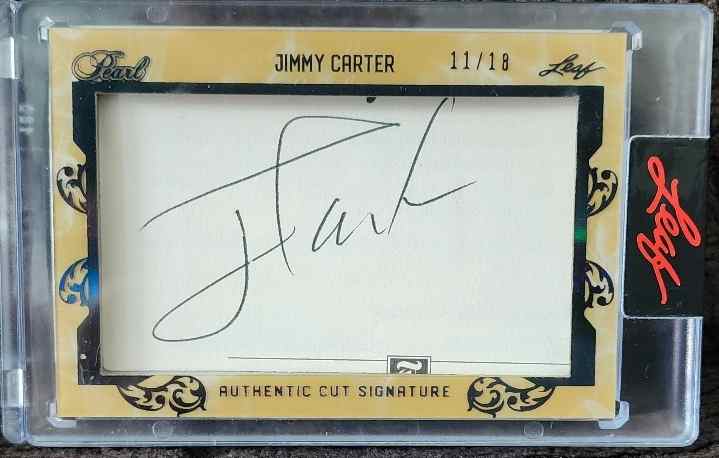 President Jimmy Carter Auto/ George Washington/Hus