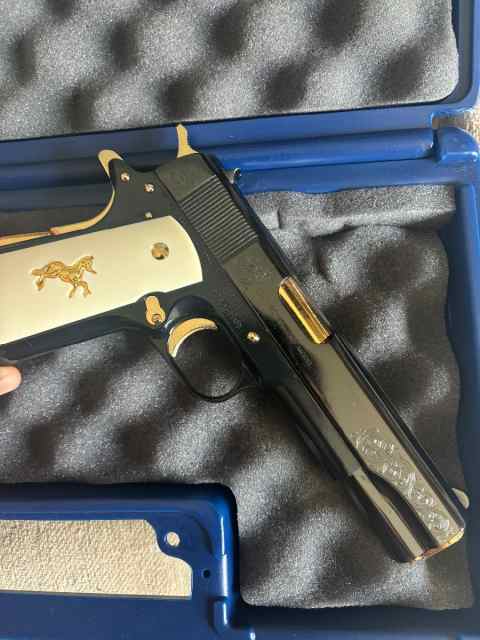 Factory enrgaved Colt 1911 Blue 