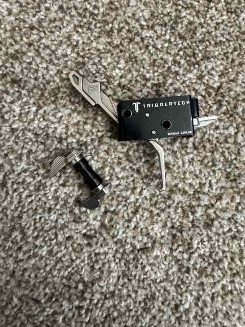 TriggerTech Flat AR trigger stainless and safety 