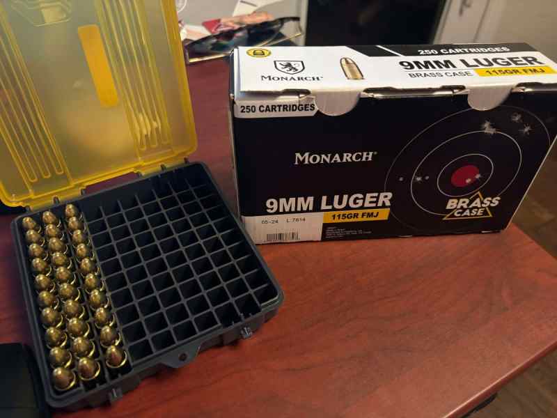 Monarch 9mm Brass Case Cartridge 280rd