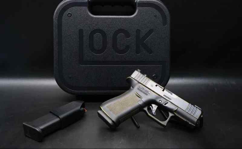 Glock 43X MOS Golden Accent Cerakote Semi-Auto 