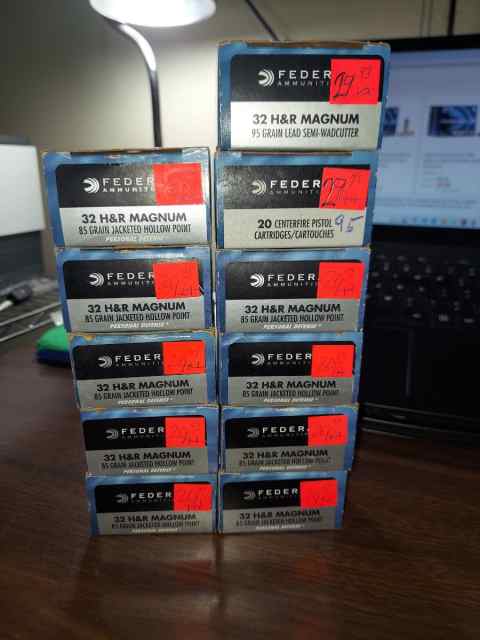 11 boxes Federal .32 H&amp;R Magnum JHP for sale 