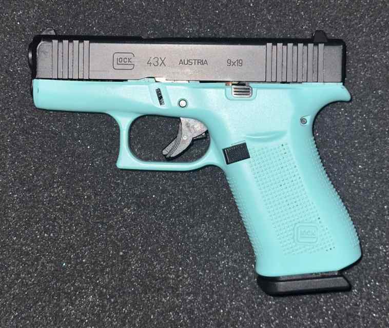 GLOCK 43X TIFFANY BLUE