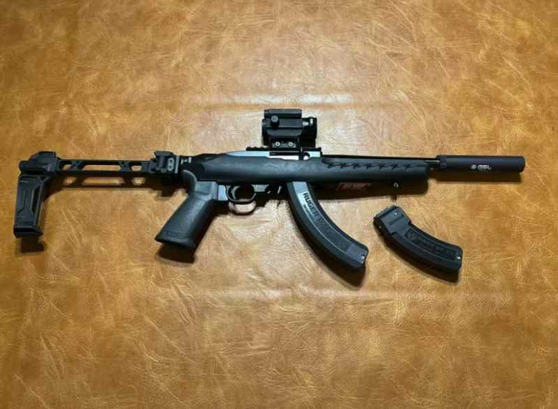 Ruger 22 Charger GSL Silencer Strike Dual Folding 