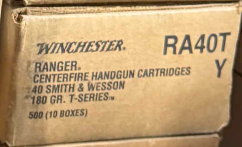 Winchester Ranger 40 S&amp;W 180 Grain T-Series JHP