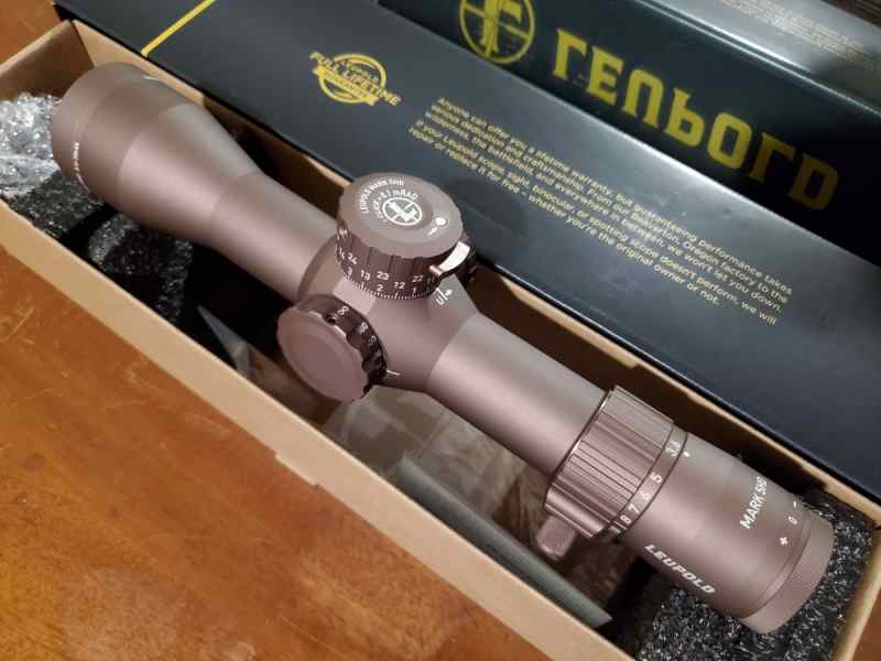 FDE Leupold Mark 5HD 3.6-18x44 PR2-Mil Reticle