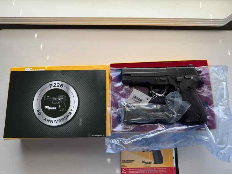 NIB - Sig Sauer P226 9MM 40th Anniversary Edition