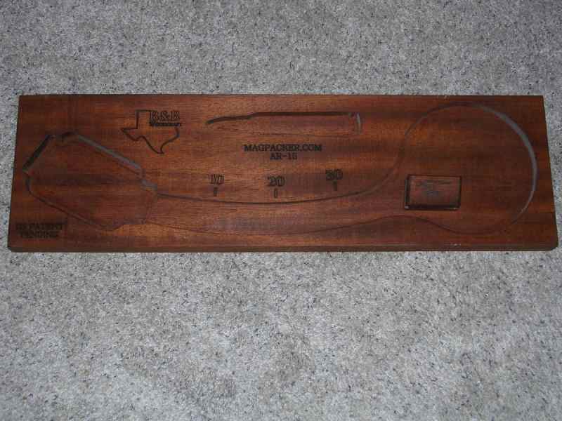 AR15 magazine loader, wooden, MagPacker