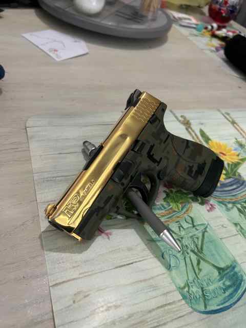 Gold plated m&amp;p shield .40 