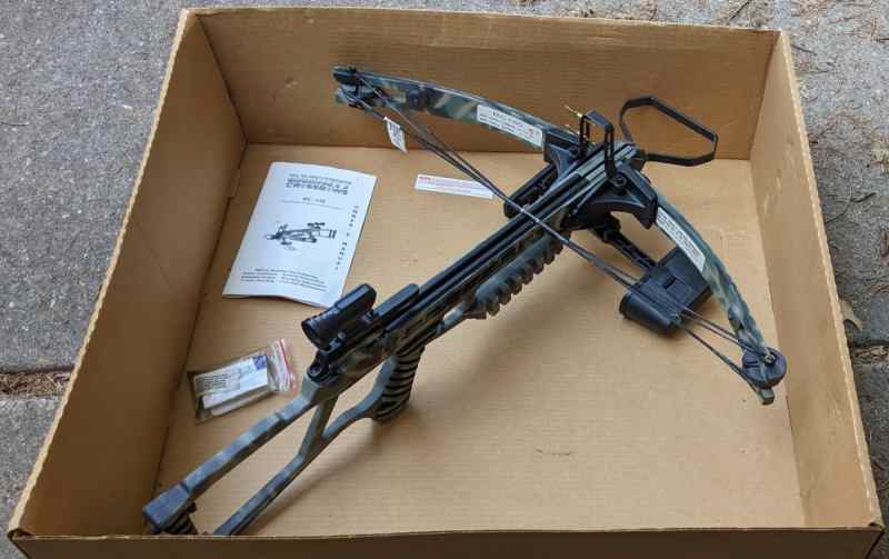 Barnett RC-150 Crossbow, Red Dot, Camo, Like New