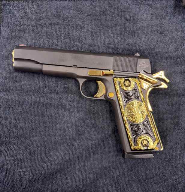 Rock Island 1911 45 acp Gold