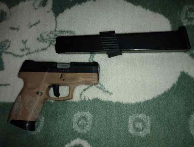 Taurus G2C with extra extended mag.